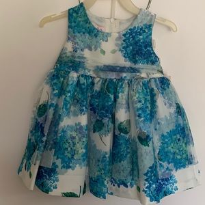 12 and 18 Months Jessica Ann Dress Blue Flowers 2 Piece